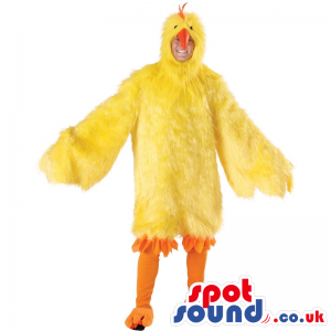 Big Yellow Chicken Or Hen Plush Adult Size Costume - Custom