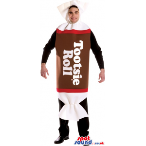 Big Tootsie Roll Wrapped Candy Adult Size Costume - Custom