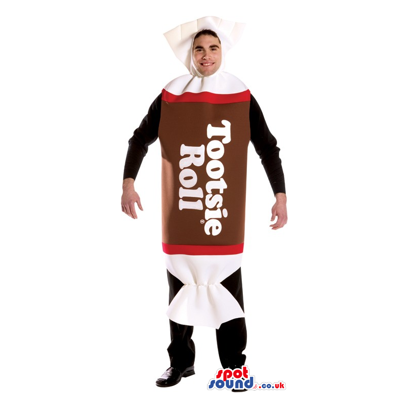 Big Tootsie Roll Wrapped Candy Adult Size Costume - Custom