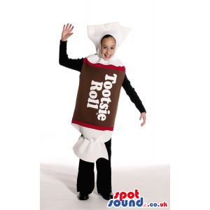 Big Tootsie Roll Wrapped Candy Children Size Costume - Custom