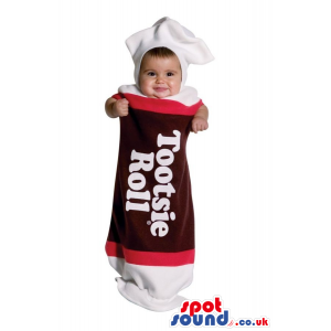 Big Tootsie Roll Wrapped Candy Baby Size Costume - Custom