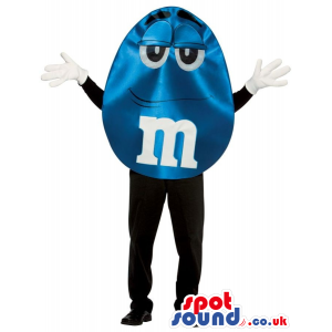 Shinny Blue M&M'S Brand Name Chocolate Snack Popular Mascot -