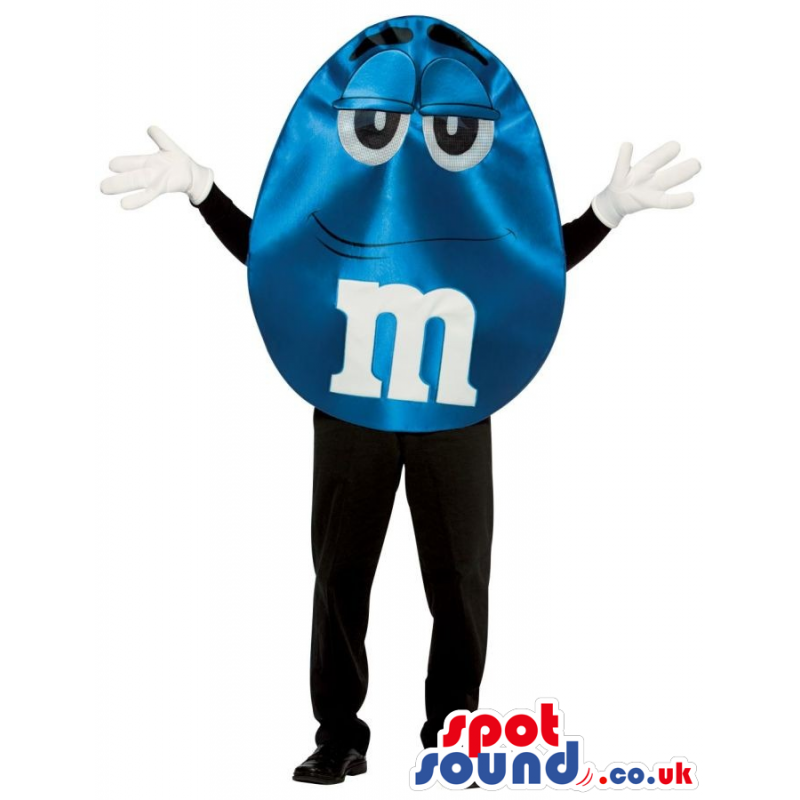 Shinny Blue M&M'S Brand Name Chocolate Snack Popular Mascot -