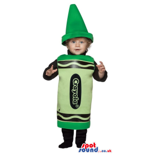 Cool Green Crayola Crayon Baby Or Children Size Costume -
