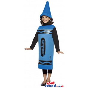 Cool Big Blue Crayola Crayon Children'S Size Costume - Custom