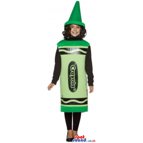 Cool Big Green Crayola Crayon Children'S Size Costume - Custom