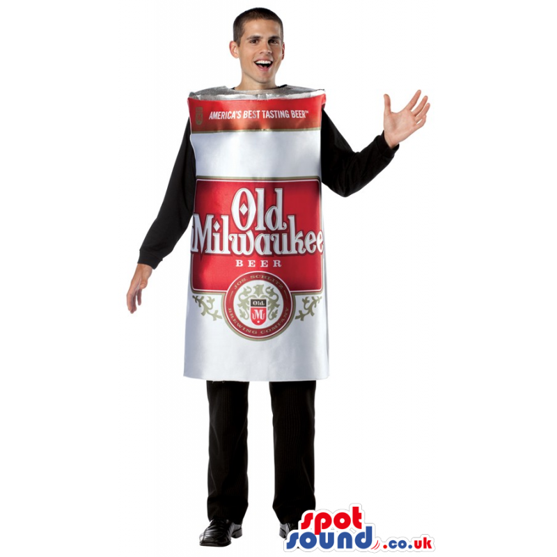 Big Beer Can Adult Size Costume Or Mascot With Brand Name -