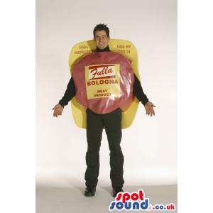 Ham And Cheese Adult Size Costume Or Mascot With Brand Name -