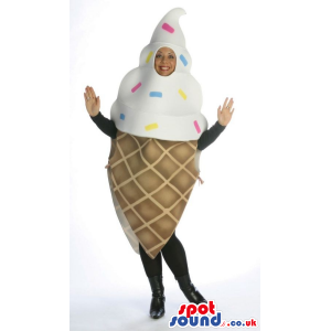 Big Sweet Ice-Cream Cone Adult Size Costume Or Mascot. - Custom