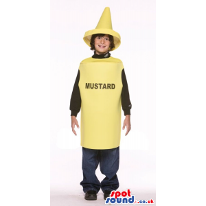 Very Cute Yellow Mustard Bottle Children Size Costume - Custom