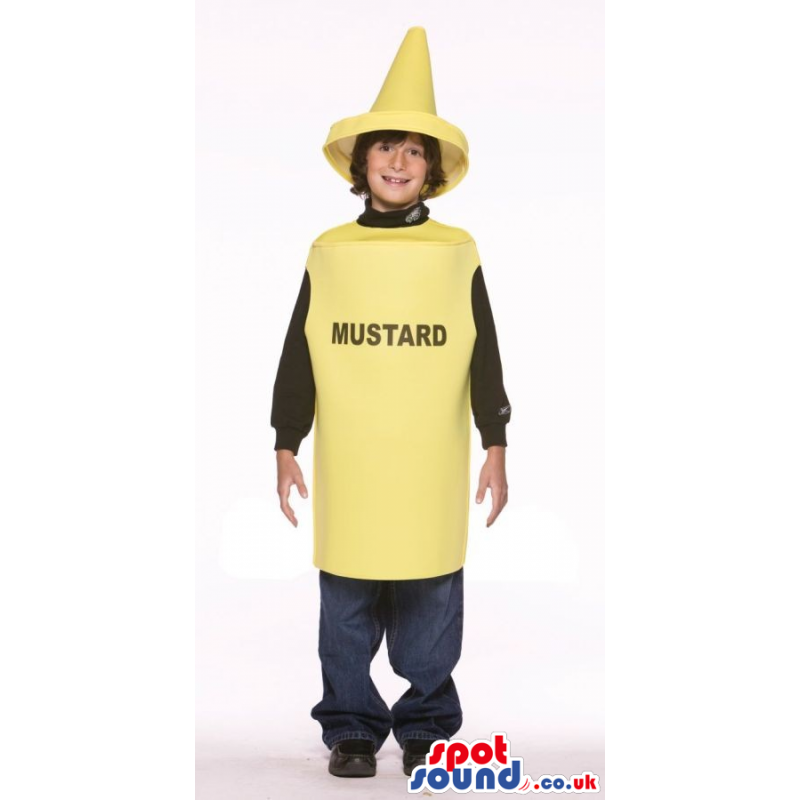 Very Cute Yellow Mustard Bottle Children Size Costume - Custom