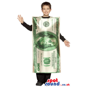 Realistic Big 100-Dollar Bill Children Size Costume - Custom