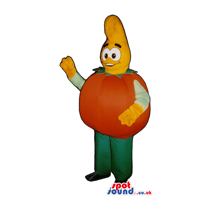 Customizable Cartoon Pumpkin Plush Mascot With A Long Head -