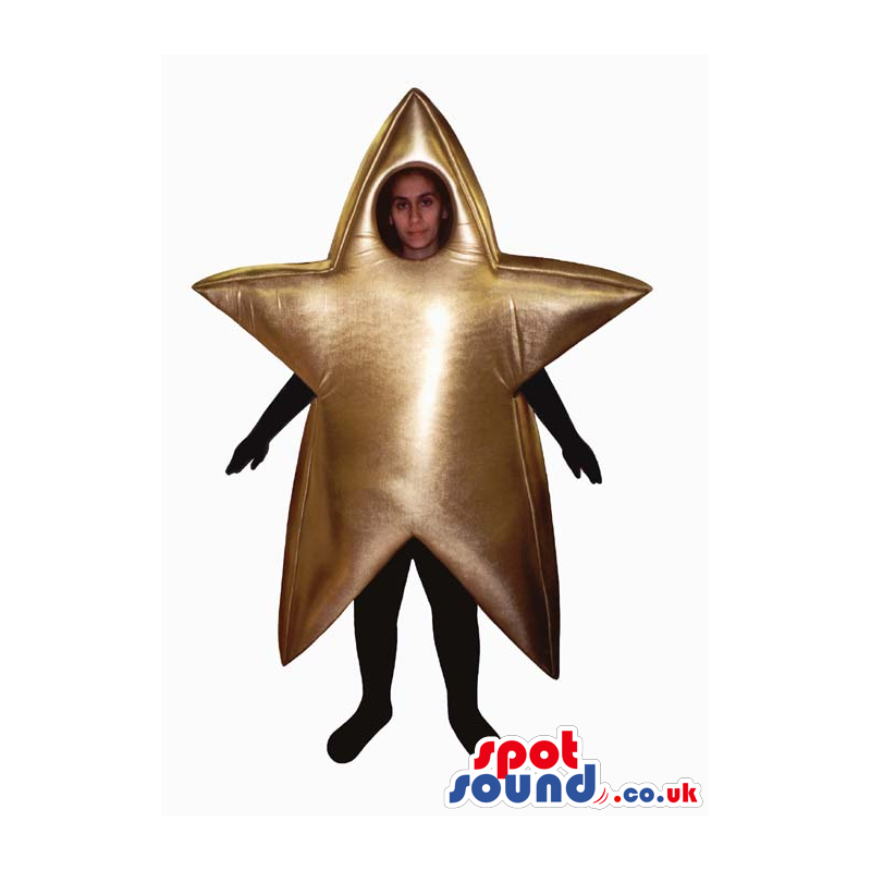 Amazing Golden Shinning Star Children Size Costume - Custom