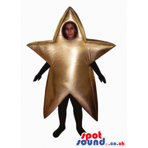 Amazing Golden Shinning Star Children Size Costume - Custom