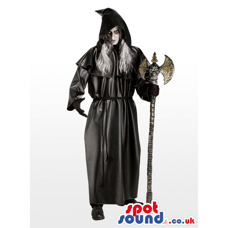 Scary Death Halloween Adult Costume With A Scythe - Custom