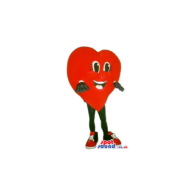 Cute Heart Girl Plush Mascot For Valentine Celebrations -