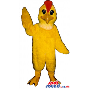 Customizable Flashy All Yellow Chicken Plush Mascot - Custom