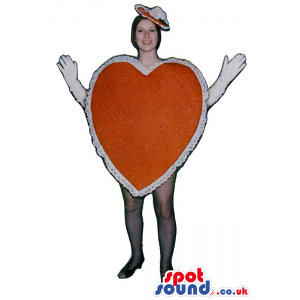 Big Red And White Heart Adult Size Costume Or Mascot - Custom