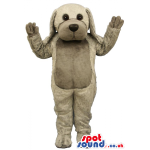 Customizable Cute Dog Plush Mascot With Grey Belly - Custom
