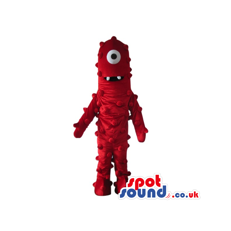 Yo Gabba Gabba Characters Red One-Eyed Alien Plush Mascot -