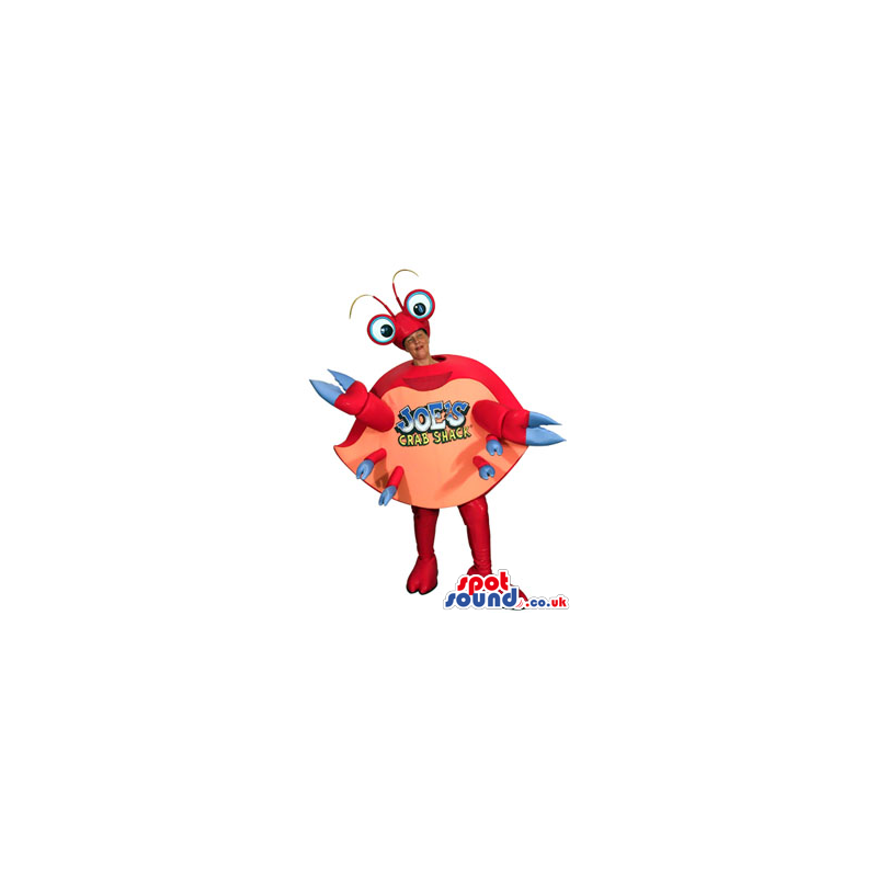 Big Red And Pink Crab Adult Size Plush Costume Or Mascot -