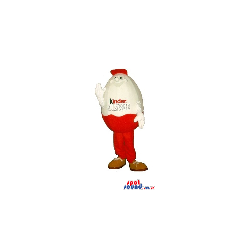Popular Kinder Chocolate Egg Character Mascot With Brand Name -