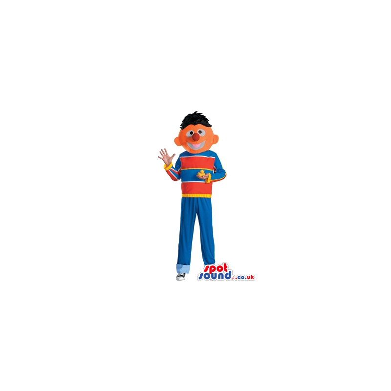 Popular Orange Sesame Street Character Plush Mascot - Custom