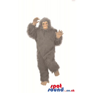 Big Hairy Grey Chimpanzee Or Gorilla Plush Mascot - Custom