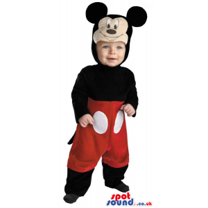 Disney Mickey Mouse Character Baby Size Plush Costume - Custom