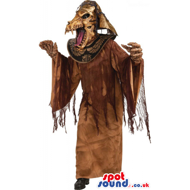 Scary Egyptian Zombie Character Adult Size Mascot Or Costume -