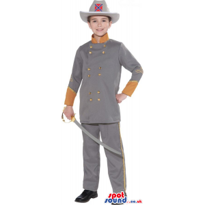 Confederate States Soldier Character Children Size Plush