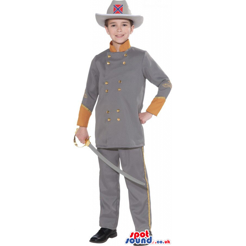 Confederate States Soldier Character Children Size Plush