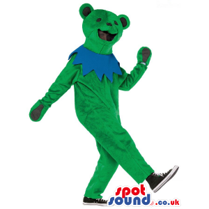 Customizable Green Bear Adult Size Plush Costume Or Mascot -