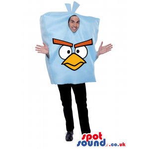 Cute Blue Angry Birds Character Adult Size Costume. - Custom