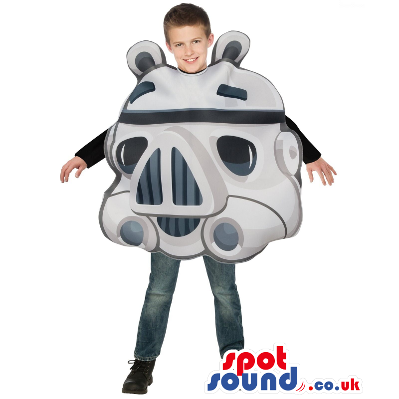 Cool Star Wars Star Trooper Head Children Size Costume. -