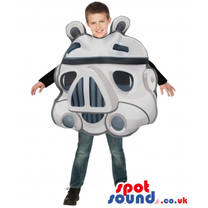 Cool Star Wars Star Trooper Head Children Size Costume. -