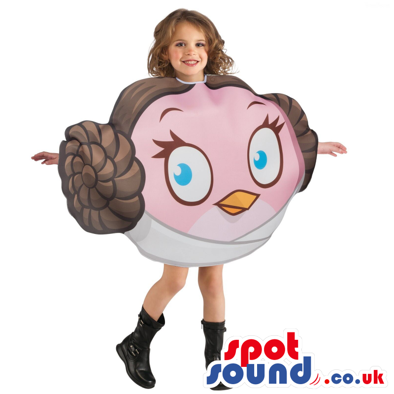 Cool Star Wars Angry Birds Leya Head Children Size Costume -