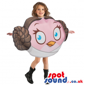 Cool Star Wars Angry Birds Leya Head Children Size Costume -