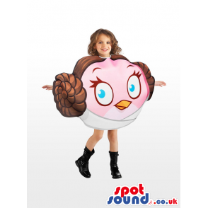 Cool Star Wars Angry Birds Leya Head Children Size Costume -