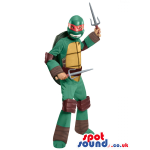 Popular Ninja Turtles Raphaello Character Plush Mascot With A