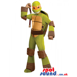 Popular Ninja Turtles Michelangelo Character Plush Mascot With