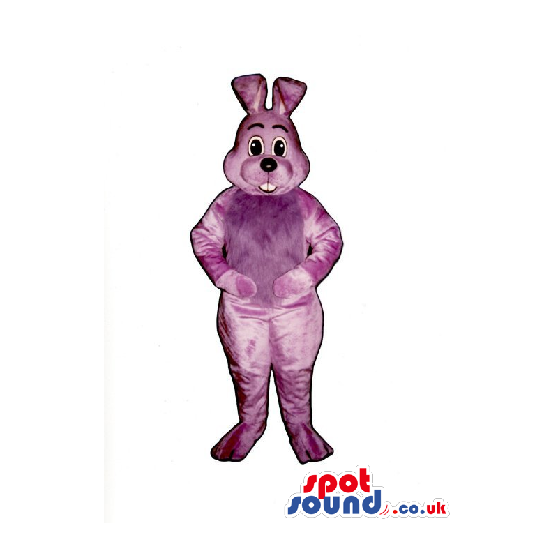Customizable Cute All Purple Easter Rabbit Plush Mascot -