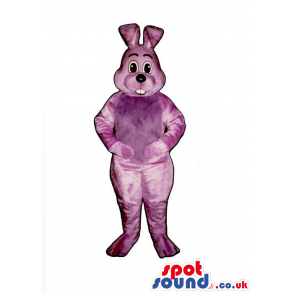 Customizable Cute All Purple Easter Rabbit Plush Mascot -