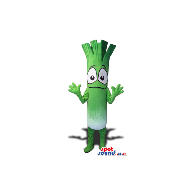 Big Onion Or Celery Plush Mascot With A Cute Face. - Custom