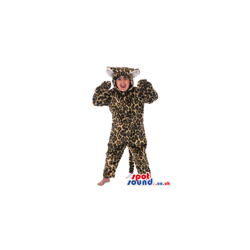Leopard Jungle Animal Children Size Plush Costume - Custom