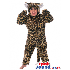 Leopard Jungle Animal Children Size Plush Costume - Custom