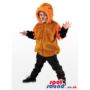 Cool Brown And Orange Lion Children Size Half-Length Costume -