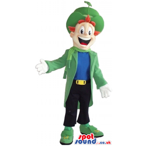 Leprechaun Irish Character Mascot Wearing Modern Clothes -