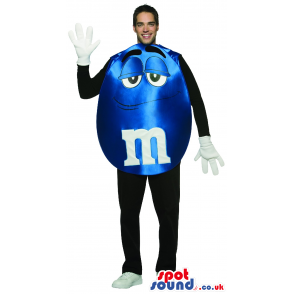 Shinny Blue M&M'S Chocolate Brand Adult Size Costume - Custom
